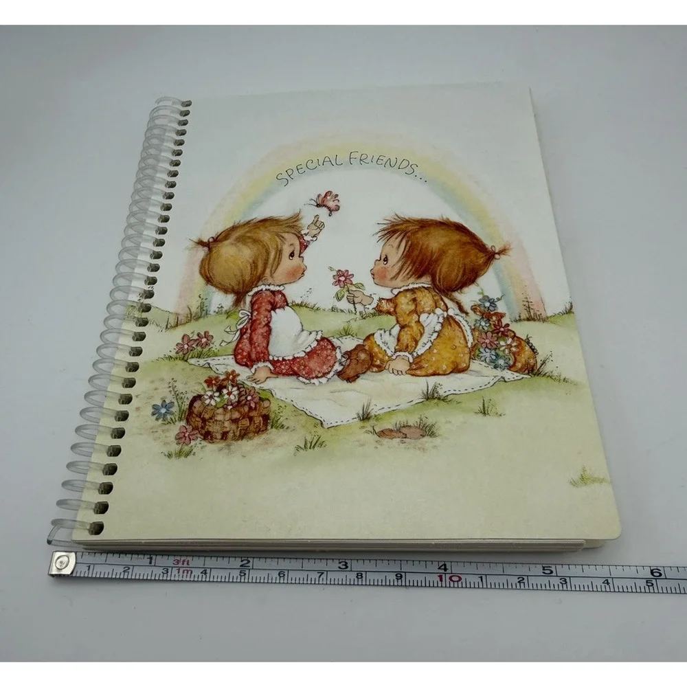 Hallmark Betsey Clark Address Book Special Friends Rainbow Flowers Vintage 1981